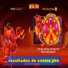 resultados de exame pbh